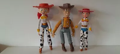 Buy Toy Story Bundle Jessie Barbie Style Dolls X2 And Woody With Hats Retro Vintage • 30£