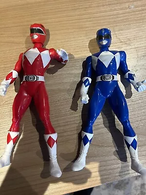 Buy 2 X 10” Hasbro Power Rangers Mighty Morphin Red/Blue • 5£