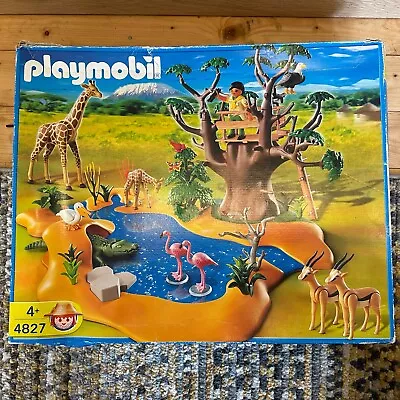 Buy Playmobil 4827 African Safari Waterhole Wildlife Set Boxed • 50£