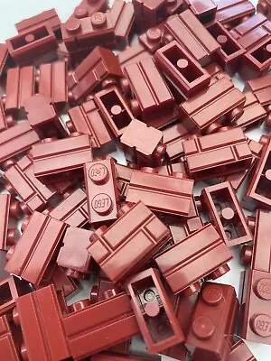 Buy *98283* LEGO Bricks, Dark Red, Modified 1x2 With Masonry Profile (25 Pack) • 6.99£