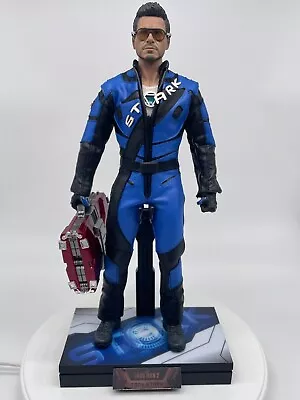 Buy 1/6 Scale Custom Tony Stark Iron Man 2 Racing Suit Figure (Some Hot Toys Parts) • 114.99£