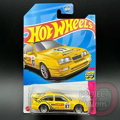 Buy Hot Wheels 87 Ford Sierra Cosworth Yellow Kroger US Exclusive Brand New 2023 H • 18£