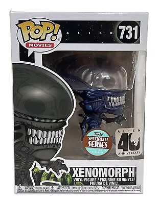 Buy Alien 40th Anniversary Xenomorph Pop Vinyl Figure 731 Blue Metallic Exclusive • 39.99£