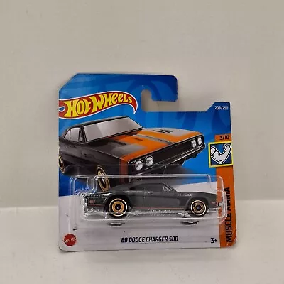 Buy Hot Wheels 69 Dodge Charger 500 Grey Muscle Mania 2022 3/10 209/250 • 3.50£