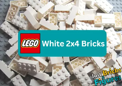 Buy BRAND NEW LEGO 2x4 WHITE Bricks | Pick Quantity X25-X100 Bricks | White LEGO 2x4 • 21.99£