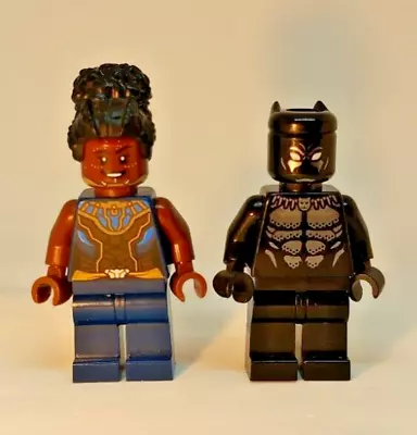 Buy Lego Marvel Minifigure - Black Panther + Shuri Mini Figures • 7.99£