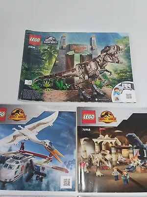 Buy LEGO Jurassic World: Jurassic Park Manuals Instructions 75936 76948  76951 76947 • 27£