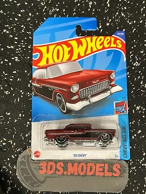 Buy GM 55 CHEVY RED L/C  Hot Wheels 1:64 **COMBINE POSTAGE** • 2.95£