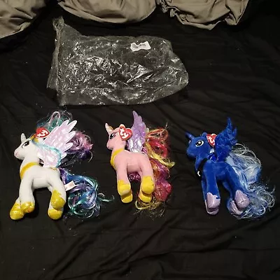 Buy Ty My Little Pony Princess Luna Celestia Cadance Plush Toy Set • 25£