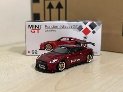 Buy 1/64 Mini Gt Nissan Skyline GTR R35 Pandem Lava Red (Hot Wheels/Matchbox) • 29.99£