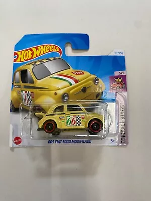 Buy Hot Wheels 60s Fiat 500D Modificano 117/250 HTC20-N521 Sealed Package! • 8.99£