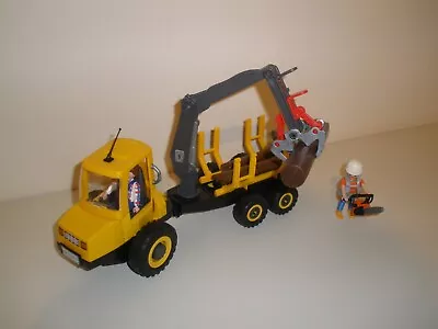 Buy Playmobil Loggers Truck & Lift Crane Arm Complete 6813 + Extra Figure/chain Saw. • 25£