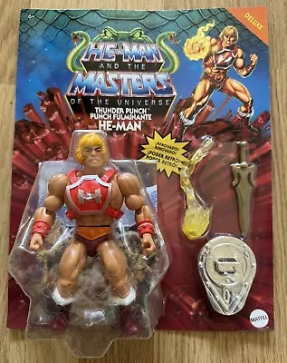 Buy Masters Of The Universe Origins Thunder Punch He-man Figure - Motu - Uk Seller • 54.99£