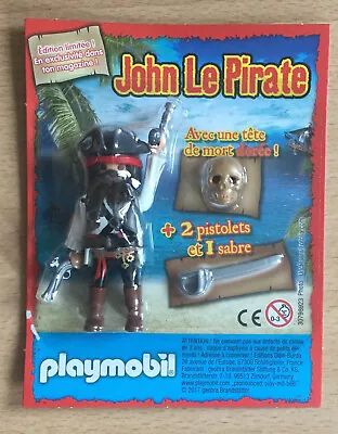 Buy  Playmobil Playmo Pink Magazine John Pirate Of The Caribas Figure With Skull • 2.52£