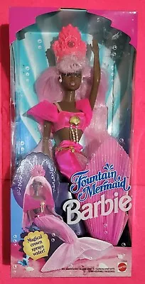 Buy Vintage 90's Barbie Fountain Mermaid AA Christie Mattel • 160.18£