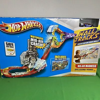 Buy Mattel Hot Wheels Mid-Air Madness Wall Tracks Trackset 2011 Sealed New NOS • 58.89£