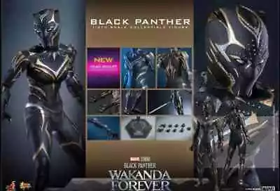 Buy New Hot Toys MMS675 WAKANDA FOREVER 1/6 BLACK PANTHER ACTION FIGURE In Stock • 242£