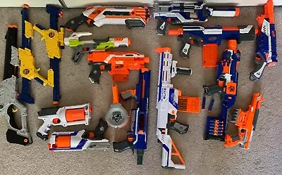 Buy Nerf Gun Bundle (12 Nerf 3 X-shot) Used - Good Condition. 15 Nerf Blaster Bundle • 200£