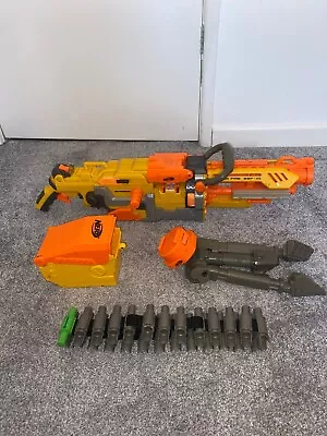 Buy Used Nerf N Strike Elite Havok Fire EBF-25 Gun Yellow With Grey Tripod • 30£