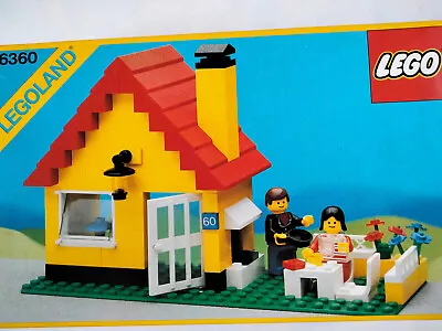 Buy Vintage Legoland 6360 Weekend Cottage 1986 With Box And Instructions • 25£