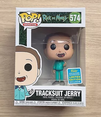 Buy Funko Pop Rick And Morty Tracksuit Jerry SDCC #574 + Free Protector • 19.99£
