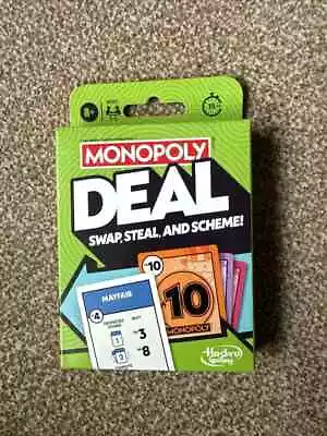 Buy Hasbro Gaming MONOPOLY DEAL Card Game 2024 Version Swap Steal & Scheme • 7.99£