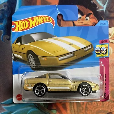 Buy Hot Wheels 84 Corvette 74/250 HW The 80s 6/10 2023 Gold HKG83 • 3.99£