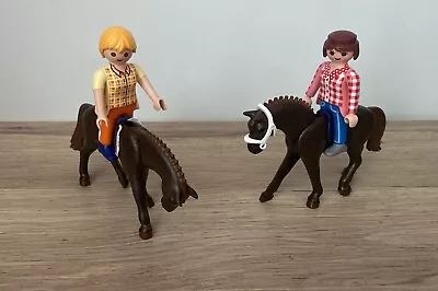 Buy HORSES & RIDERS Cowboy Action Figures By Playmobil VGC • 12.95£