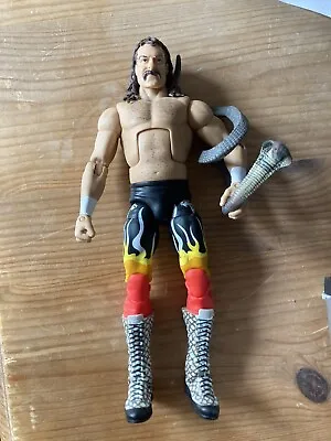 Buy WWE Mattel Elite Legends Series 2 Jake The Snake Roberts HOF Figure + Cobra AEW! • 39.99£