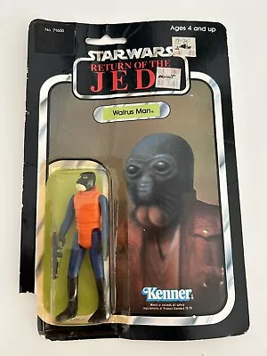 Buy Vintage Star Wars Walrus Man MOC 77 Back Kenner. No Reserve • 72£