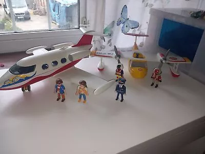 Buy Playmobil 2 Plane Set 5560 Fire Plane &  6081 Summer Fun Jet Used / Clearance • 21.95£