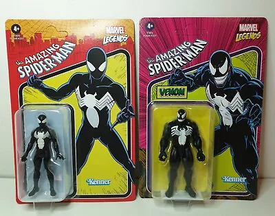 Buy Symbiote Spiderman, Venom Marvel Legends Retro Series 3.75   Hasbro NEW N/M 2022 • 24£