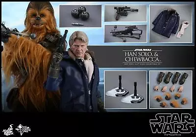 Buy 1/6 Hot Toys Mms376 Star Wars Han Solo & Chewbacca Pack Set Action Figure • 555.99£