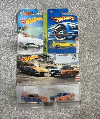 Buy Hot Wheels ‘70 Plymouth Superbird Lot Of 3 Yellow Blue 2006 2 Pack Roadrunner • 10£