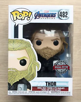 Buy Funko Pop Marvel Avengers Endgame Thor Mjolnir & Stormbreaker + Free Protector • 24.99£