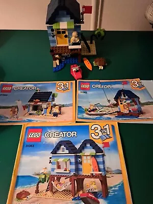 Buy LEGO Creator 3-in-1 Set 31063 Beachside Vacation - USED Complete • 18.99£