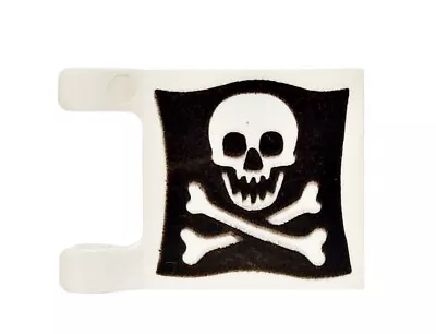 Buy LEGO Pirate Flag Skull Crossbones Jolly Roger Small 2x2 Part Set 2335p30 6285 • 2.99£