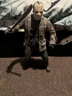 Buy Neca House Of Horror Freddy VS Jason 19 Inch Jason Voorhees Action Figure • 130£