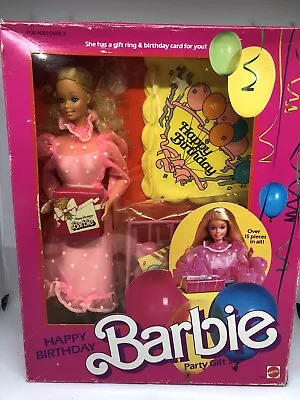 Buy Barbie Happy Birthday Party Gift Made In Philippines 1984 • 295.07£