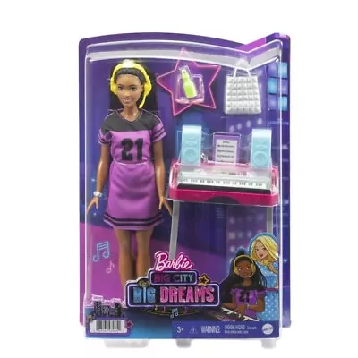 Buy Mattel Barbie Stage Free For Big Dreams Brooklyn Roberts Doll, Music Studio • 22.74£