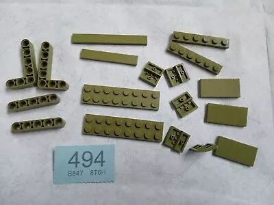 Buy Lego Small Bundle Spare Parts From Set 42110 In OLIVE GREEN Lot 494 • 3.99£