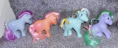 Buy My Little Pony Basic Fun Reissue G1 Retro Peachy Blue Belle Sunbeam Seashell • 4.99£