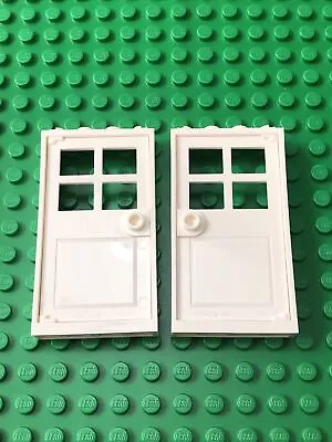 Buy 2x Lego White Door Window Frame 1 X 4 X 6 Door Insert 40289 60623 • 2.90£