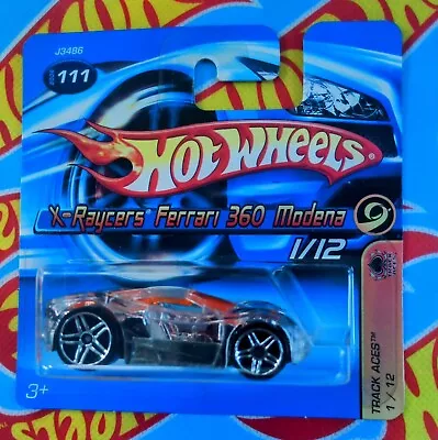 Buy Hot Wheels X-Raycers Ferrari 360 Modena #111 Track Aces 1/12 Short Card • 0.99£