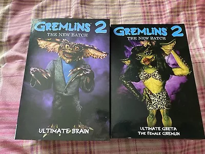 Buy Neca Gremlins 2 Figures Ultimate Brain And Greta Female Gremlin  • 40£