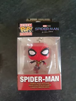 Buy Spider-Man No Way Home: Spider-Man (Leaping) Funko Pop Keychain • 8£