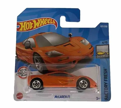 Buy 1/64 Hot Wheels McLaren F1 Factory Fresh Orange 2024 BRAND NEW • 9.99£