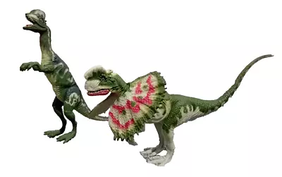 Buy 2X Official Jurassic Park Dilophosaurus Dinosaurs 1993 Kenner Toys JP.02 & JP.11 • 14.99£