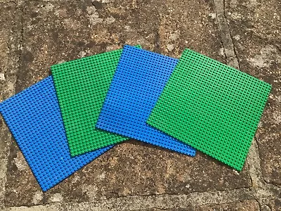 Buy 4x Lego Baseplates 32x32 Stud Base Plates 3811 Blue Green Good Condition LOOK • 12.99£