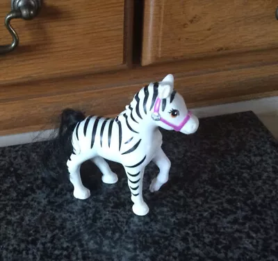 Buy Vintage 1993 Littlest Pet Shop Zoo Baby Zebra White + Black Kenner Leg Kicks Toy • 3.50£